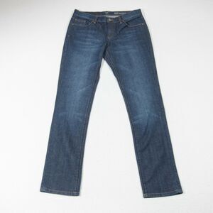 NY&Co Jeans Womens 6 - 30x32 Low Rise Skinny Dark Blue Wash Denim